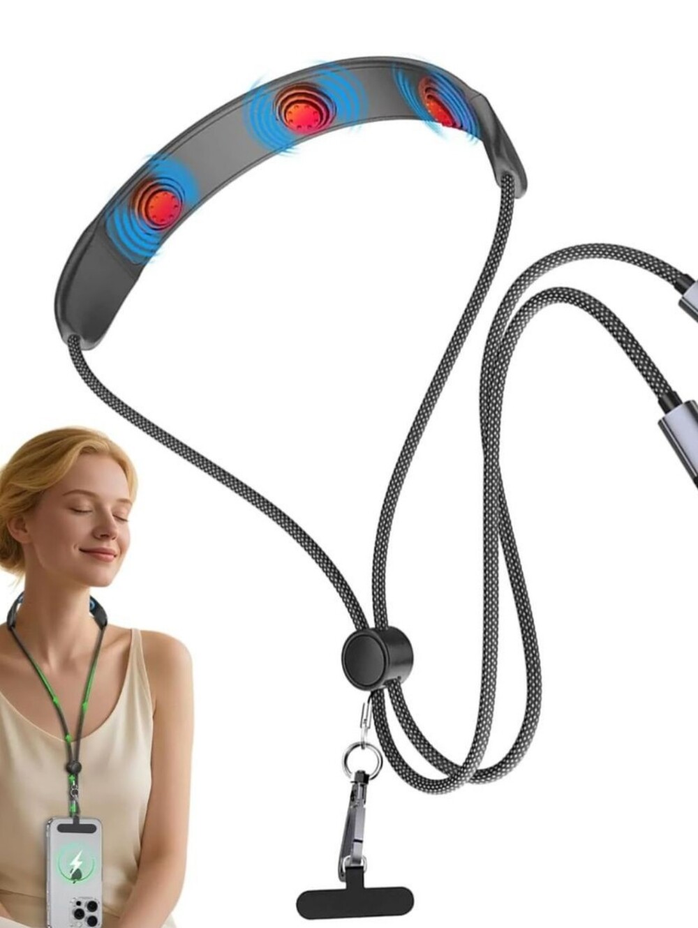 USB C to USB C Cable Neck Massager For Android Or iPhone